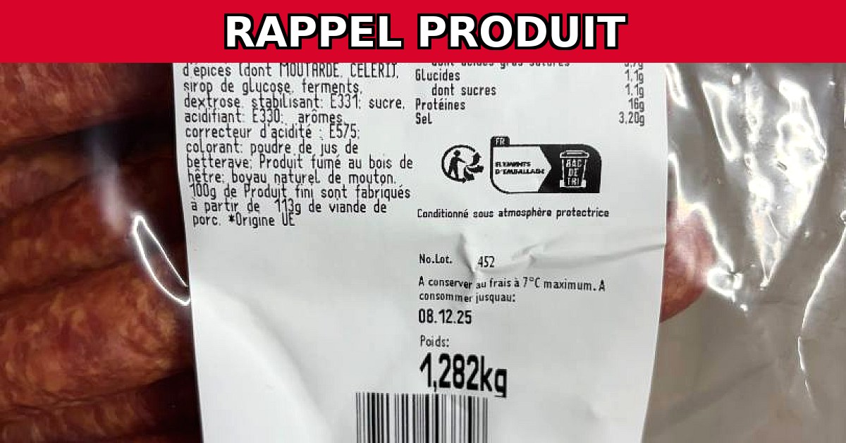 Alerte Rappel : Saucisse à Croquer Contaminée par Listeria