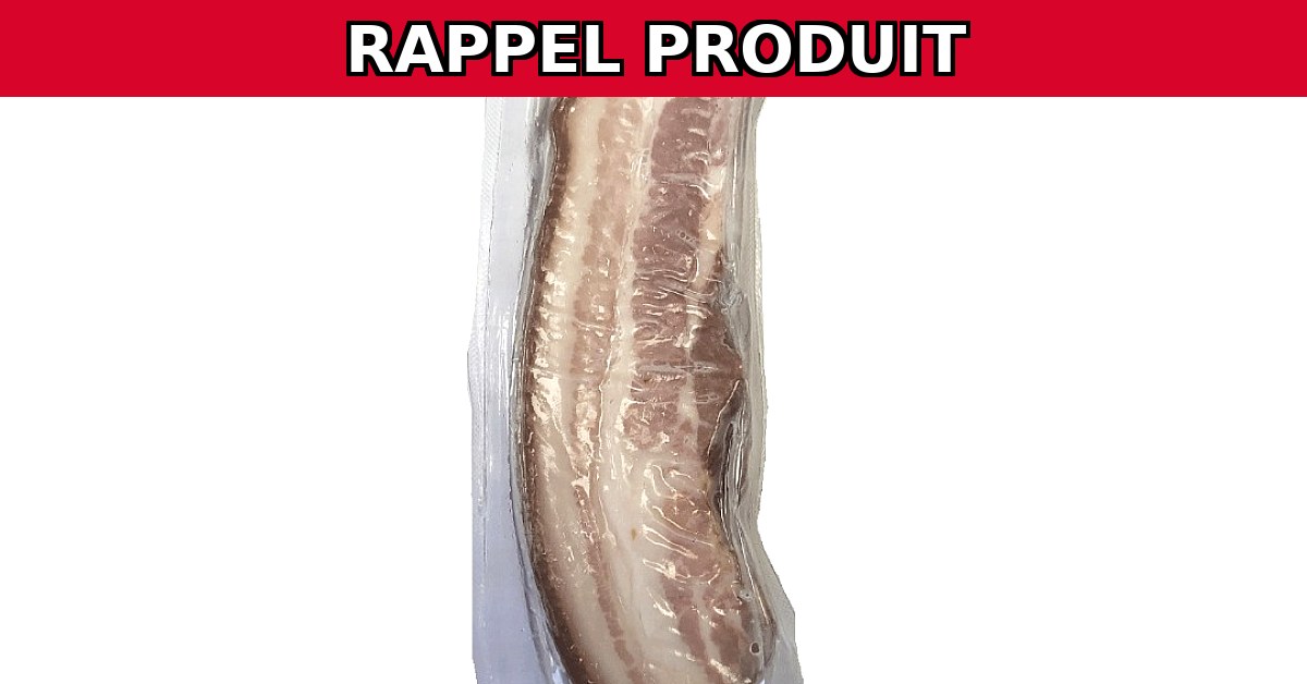 Alerte Rappel : Poitrine Cuite à Plat Fumée Contaminée !