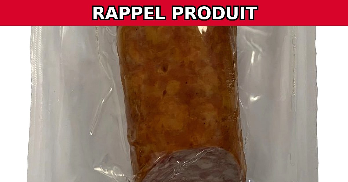 Alerte Rappel : Saucisson Cuit à l'Ail Fumé Contaminé