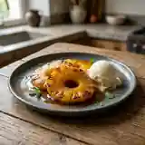 Ananas flambé au rhum : dessert exotique et gourmand