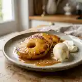 Ananas flambé au rhum et miel : dessert exotique et gourmand