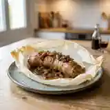 Andouillette fondante aux échalotes confites