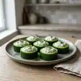 Anneaux de concombre farcis au carré frais : apéritif frais et léger
