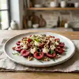 Bouchées de cerise au chèvre frais et miel