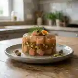Aspic de saumon de la Vallée de l'Isle à la pistache : recette fraîche et gourmande