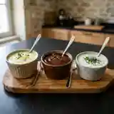 Assortiment facile de sauces maison pour fondue, pierre de cuisson et barbecue