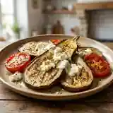 Aubergine du Soleil Rôtie aux Herbes Méditerranéennes