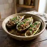 Aubergines et Courgettes Farcies au Mouton aux Saveurs Orientales