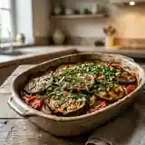 Aubergines fondantes à la provençale de Luce : recette facile et savoureuse