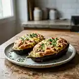 Aubergines soufflées au jambon : recette gourmande et légère