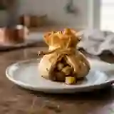 Aumônières aux pommes flambées