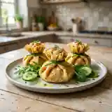 Aumônières de saumon frais aux fines herbes et citron