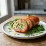 Ballotin de saumon fumé à l'avocat et aux herbes fraîches : recette raffinée et facile