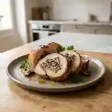 Ballotine de dinde farcie aux champignons et herbes fraîches