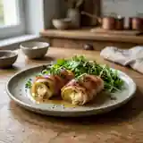 Ballotins de poireaux fondants au fromage frais et jambon