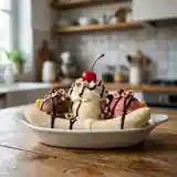 Banana-split gourmand : dessert glacé et fruité irrésistible
