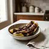 Banane fondante au chocolat express au micro-ondes