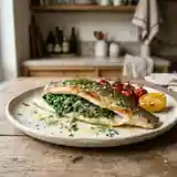 Bar farci aux feuilles d'épinards : recette savoureuse et légère