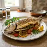 Bar farci aux herbes fraîches et épices parfumées, recette gourmande