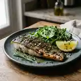 Bar grillé aux herbes fraîches et citron