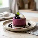 Bavarois Velouté au Cassis Acidulé
