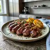 Bavette fondante aux échalotes confites