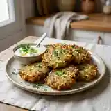 Beignets de courgettes à l'ail et persil croustillants et savoureux