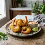 Beignets de gambas épicés croustillants : recette facile et savoureuse