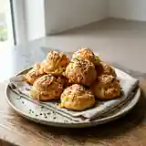Beignets de gougères au fromage croustillants et fondants