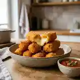 Beignets de mozzarella croustillants et fondants