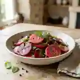 Betteraves roses à la menthe