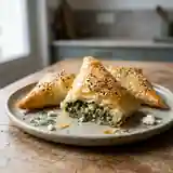 Beurek arménien croustillant au fromage et aux épinards