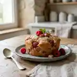 Biscuit fondant rhubarbe et framboise