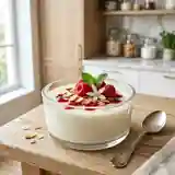 Blanc-manger crémeux à la vanille