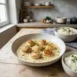 Blanquette de Coquilles Saint-Jacques Crémeuse et Savoureuse