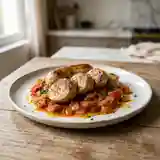 Boudins blancs fondants à la provençale