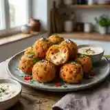 Boulettes de fromage fondantes aux poivrons et piments relevés