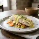 Brochet fondant, émulsion nantaise au citron
