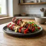 Brochette de Viande Fondante au Fromage Gourmand