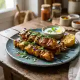 Brochettes de poulet aux épices orientales