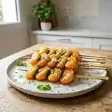 Brochettes gourmandes de mandarines au miel et gingembre frais