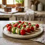 Billes Caprese au Basilic Frais