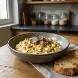 Brouillade d'œufs à la truffe noire, recette gourmande et raffinée