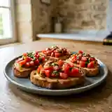 Bruscate aux tomates fraîches et basilic : apéritif gourmand et facile