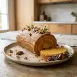 Bûche de Noël à la patate douce : dessert moelleux et gourmand
