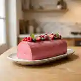 Bûche de Noël légère à la mousse de fruits rouges