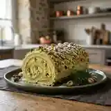 Bûche de Noël pistachée : dessert festif gourmand et facile