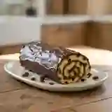 Bûche raisins et ganache chocolat