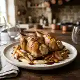 Cailles Farcies à la Mousse de Foie Gras, Recette Gourmande et Raffinée