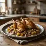 Cailles rôties aux saveurs d'automne : recette gourmande et parfumée